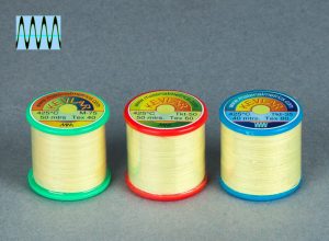 Kevlar sewing thread mixed set of 3 bobbins. Tex-40, Tex-60, Tex-80.
