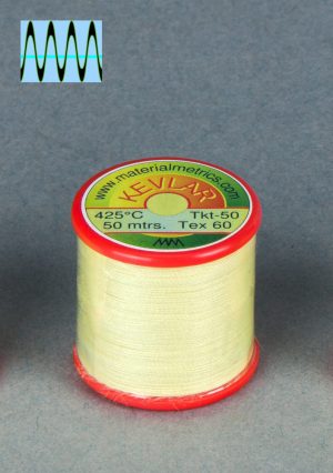 Kevlar sewing thread Tex-60. Material Metrics. 1 x 50m bobbin.